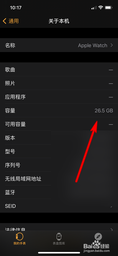 Apple Watch如何查看内存大小