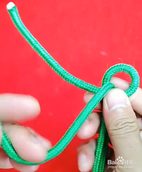 怎样制作十字吊货网结？