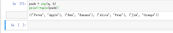 如何使用PYTHON里的ZIP函数