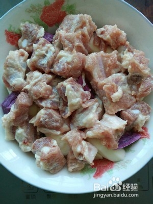 山药紫薯蒸排骨