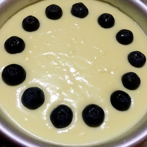 蓝莓渐变冻芝士蛋糕