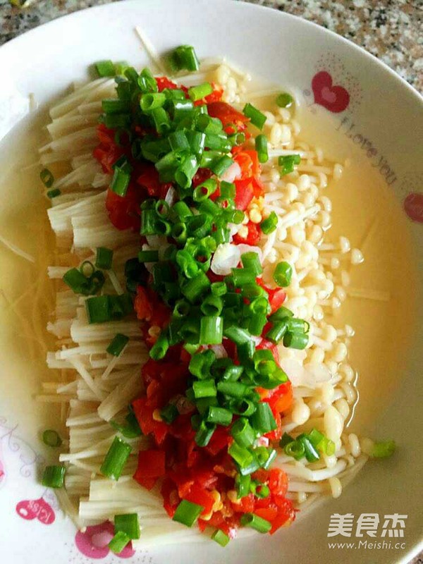 剁椒金针菇的做法