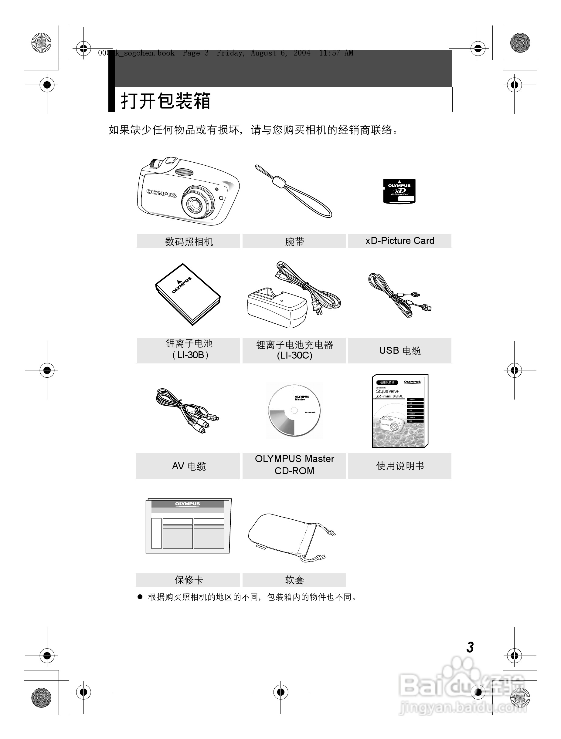 OLYMPUS Stulus Verve u-mini DICITAL数码照相机使用:[1]