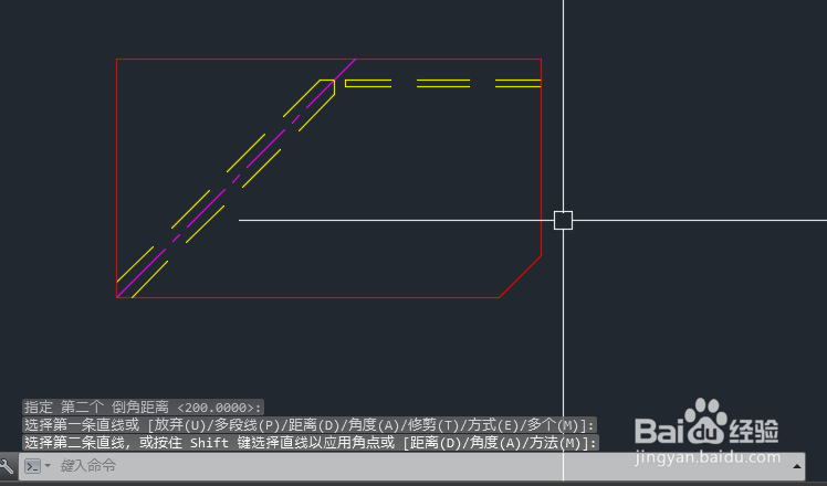 CAD怎么倒直角、倒圆角