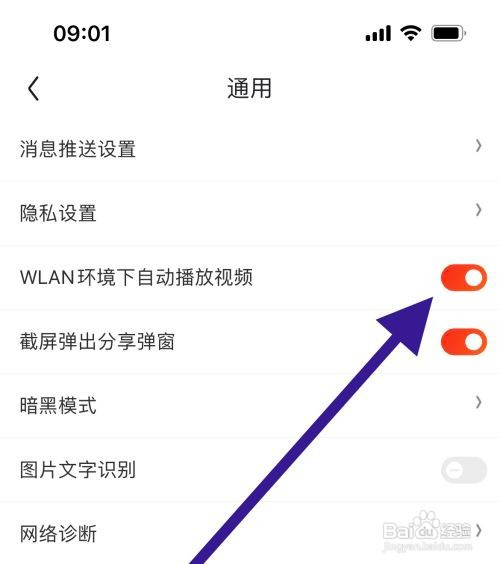 京东软件开启WLAN环境下自动播放视频？