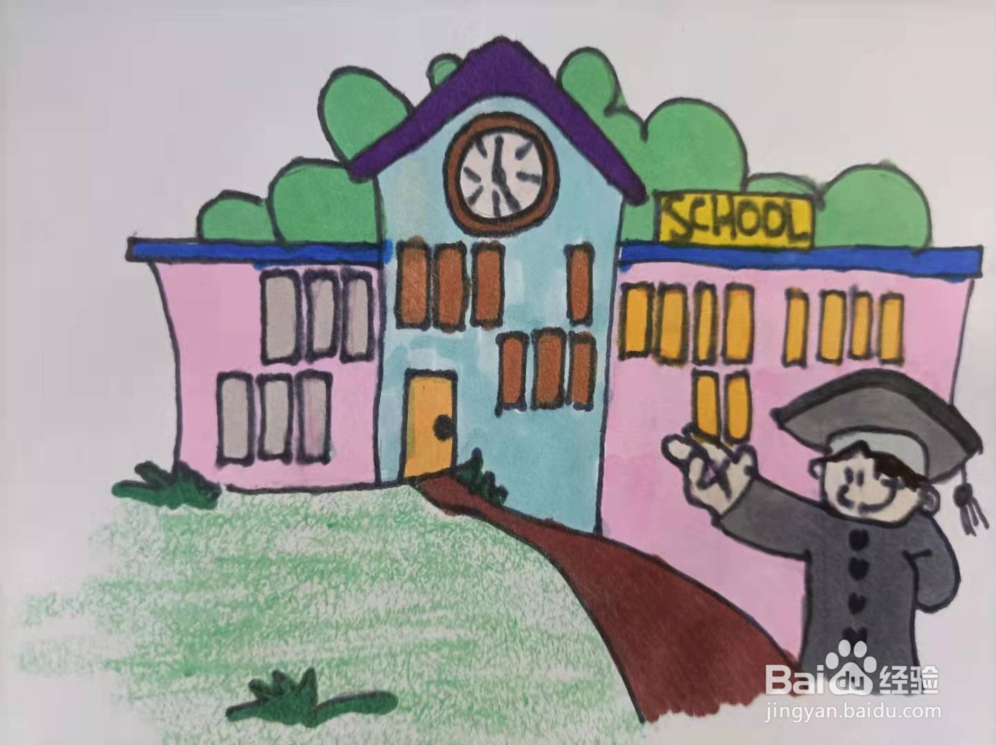 开家长会好看又简单的画