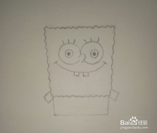 画海绵宝宝的简笔画