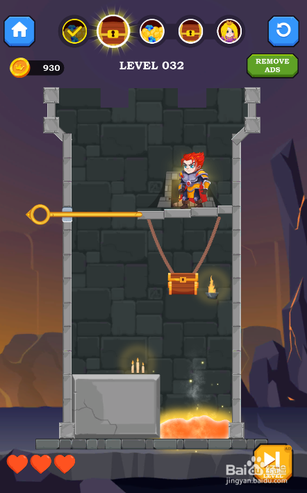 Hero Rescue Online的LEVEL 032怎样通过？