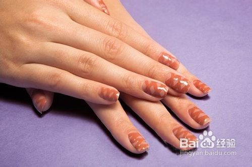 DIY裸色编织美甲