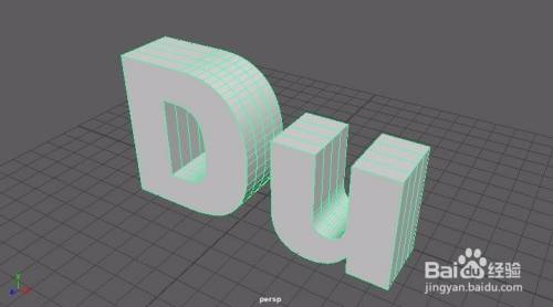 Maya怎样创建3d文字 百度经验