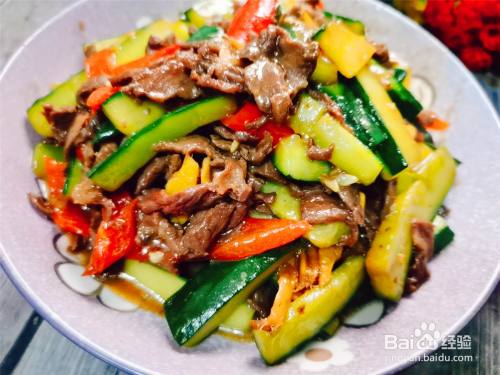 牛肉炒青瓜的家常做法