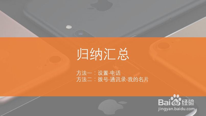 苹果手机怎么查看本机号码