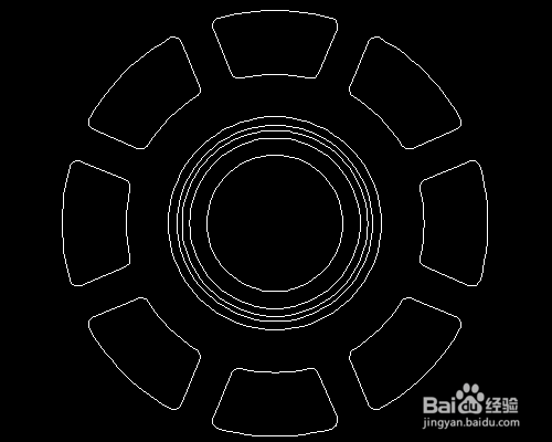 AutoCAD趣味图《钢铁侠能量环》的画法