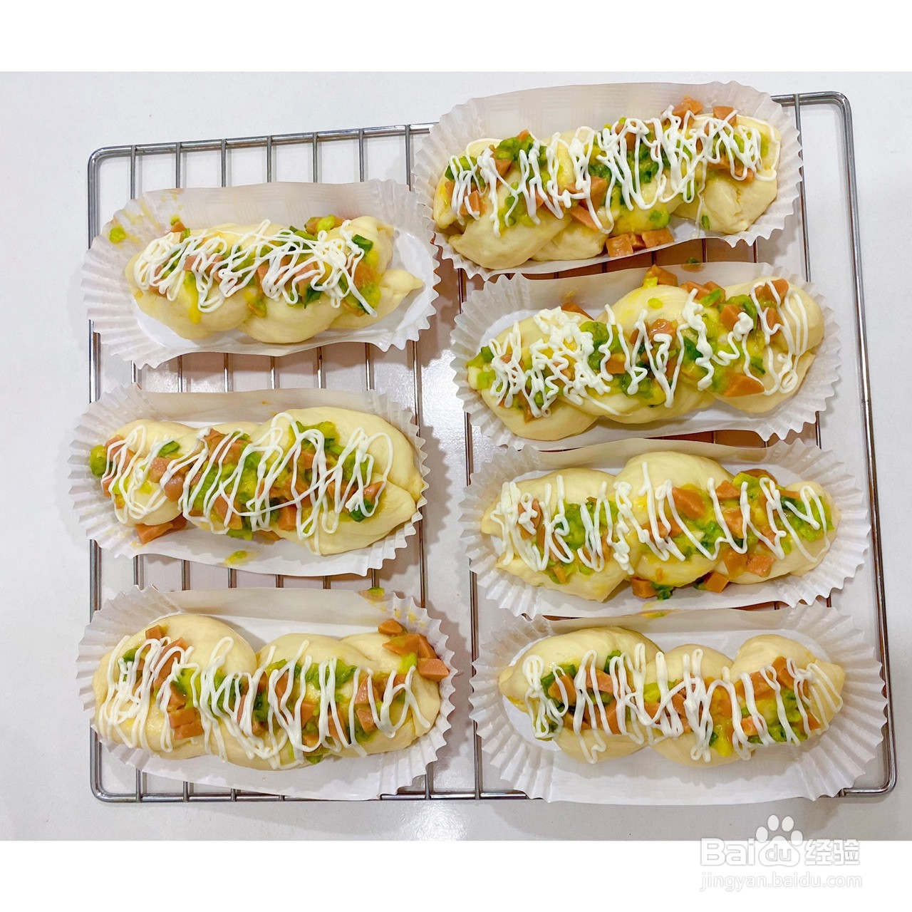 香葱火腿软面包的做法