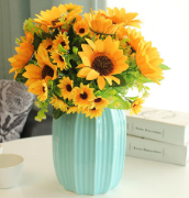 手工假花插花DIY 塑料杯做花朵装饰教程