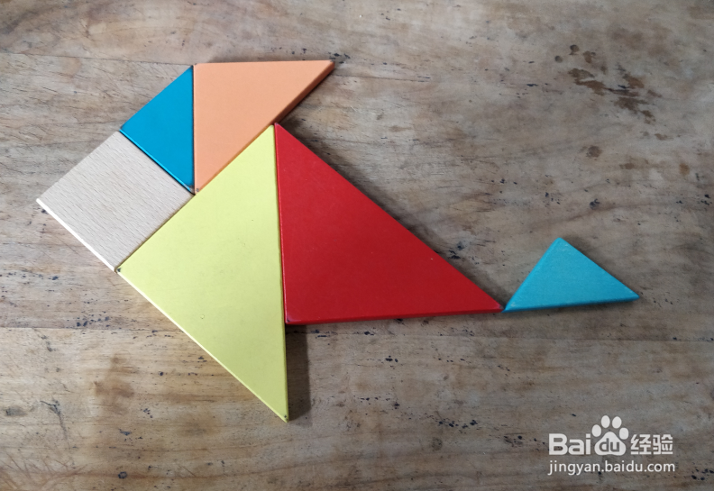 用七巧板怎样拼一条鳙鱼?