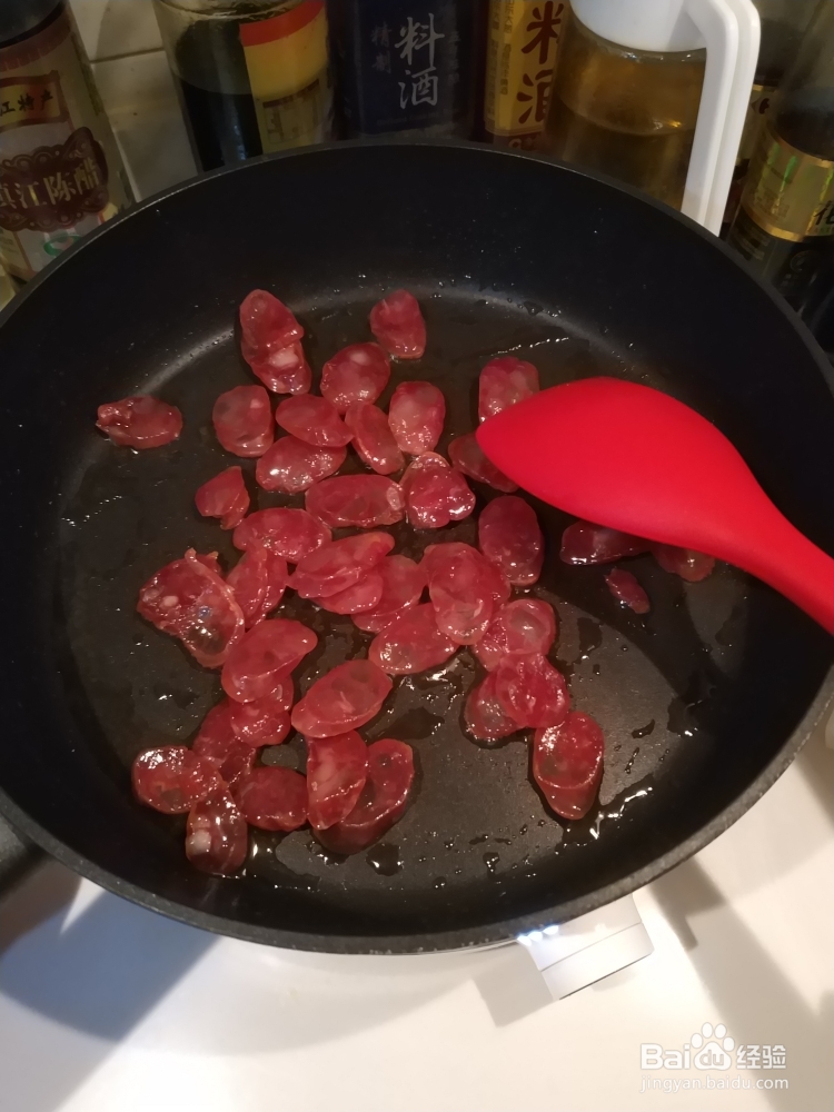 超诱人的腊肠闷饭