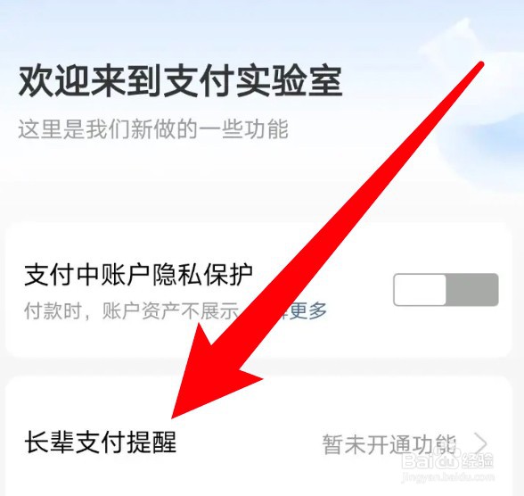 怎么在支付宝开启长辈支付提醒功能