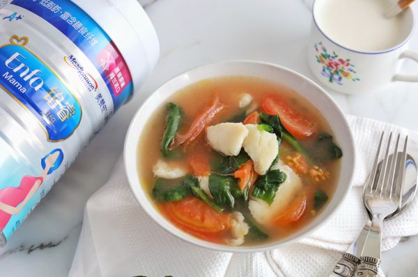 番茄龙利鱼低脂鲜汤