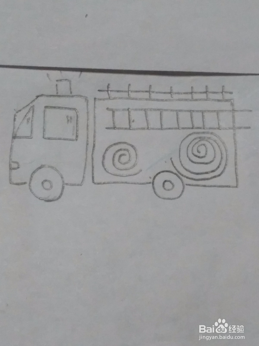 消防车 简笔画 详细绘画步骤教程!