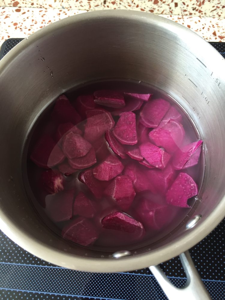 紫薯木瓜布丁的做法，好吃不腻！