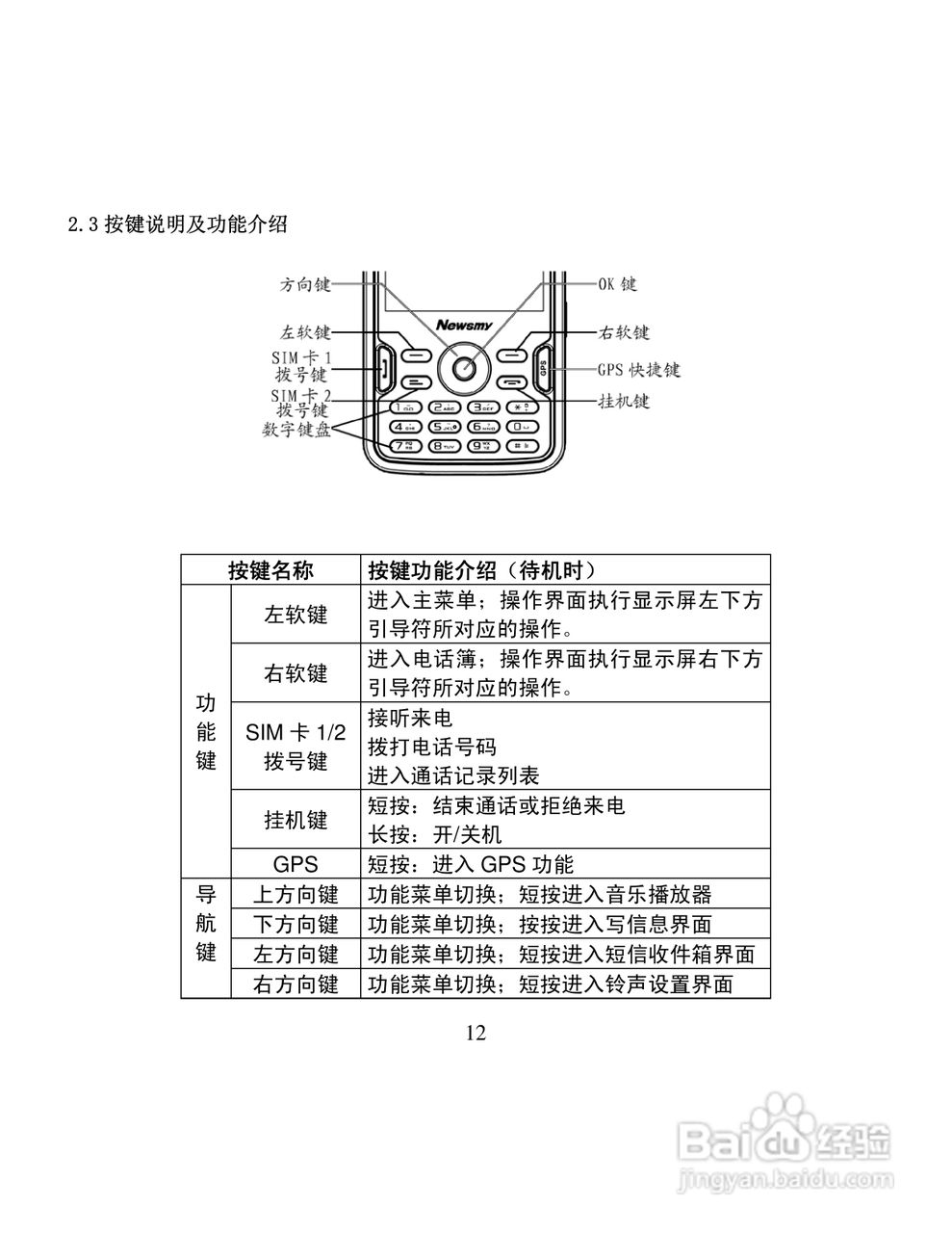 纽曼g20手机使用说明书:[2]