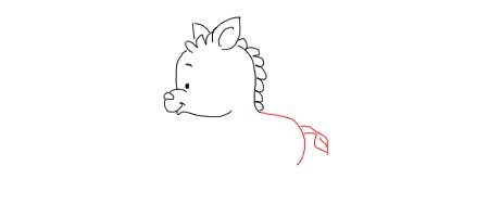 卡通斑马怎么画