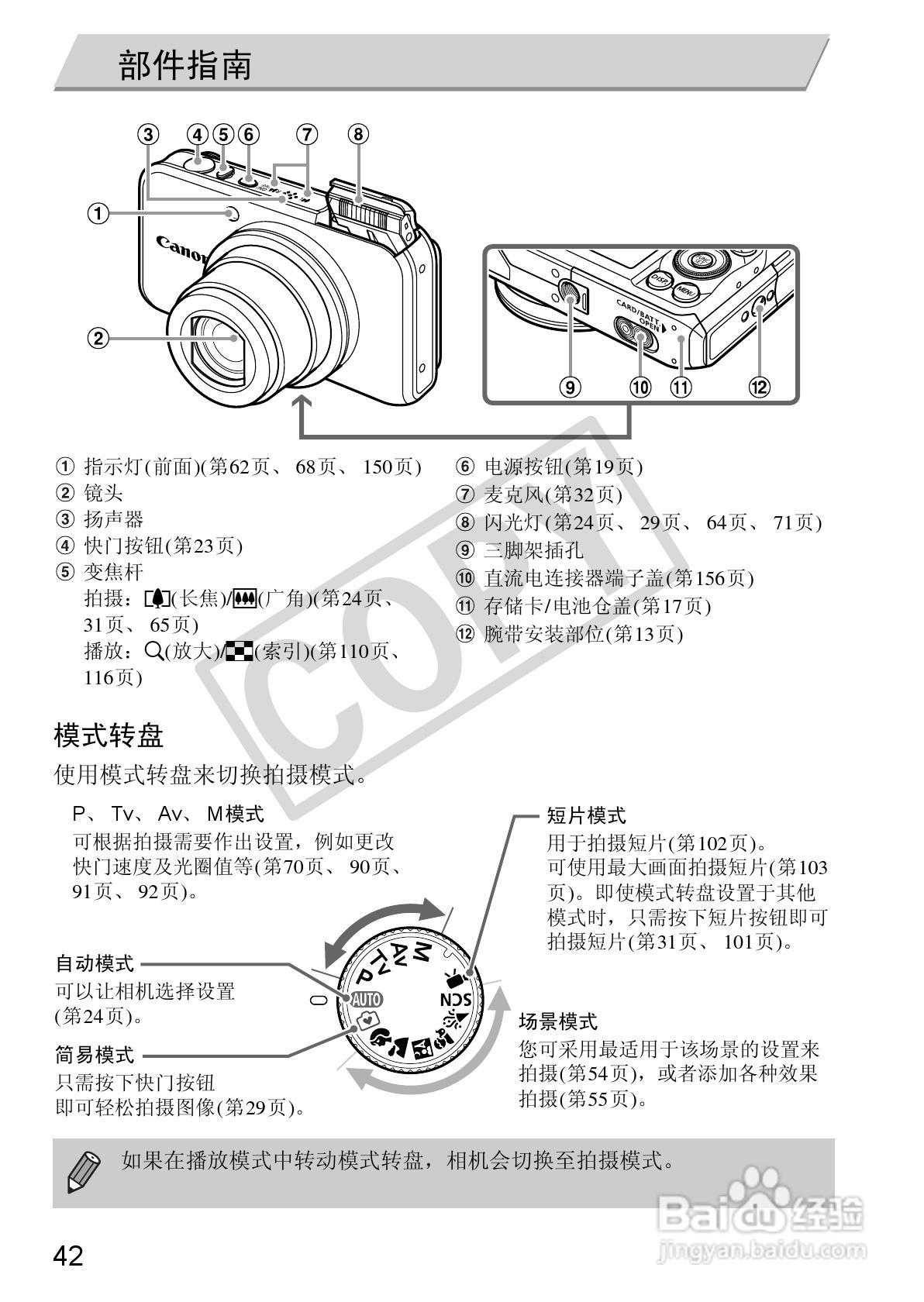 Canon 数码相机SX2101S使用说明书:[5]