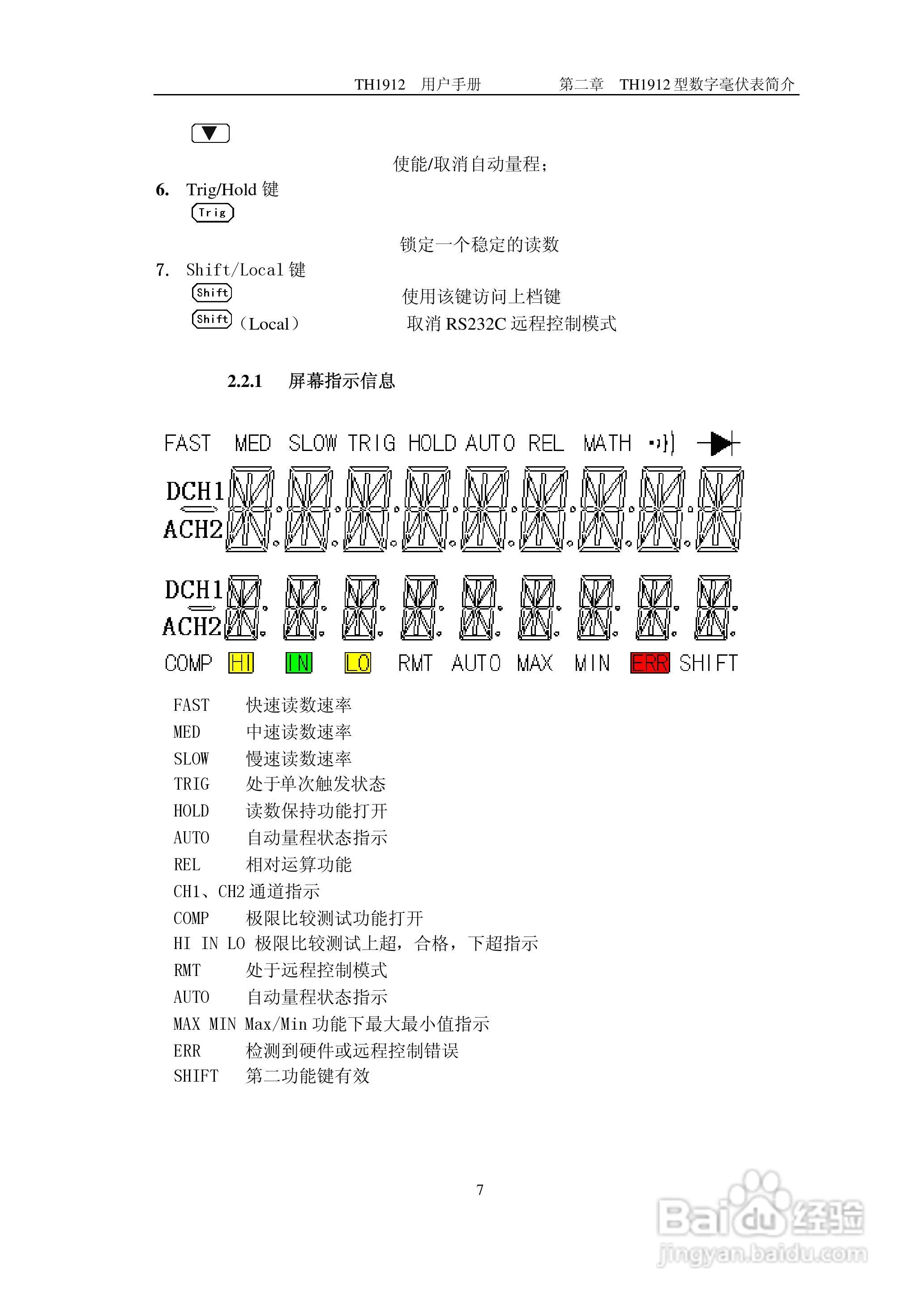 锦流源电子TH1912 TH1912A数字毫伏表说明书:[2]