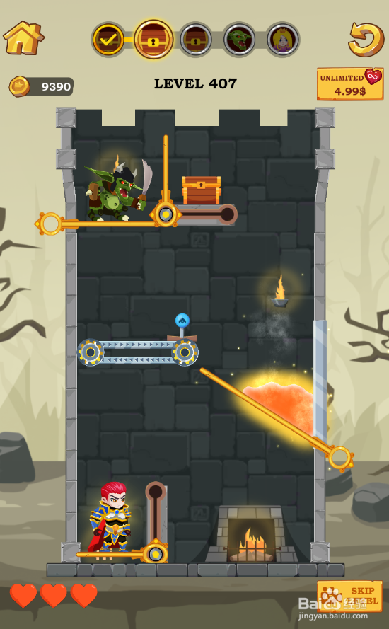 Super Hero Rescue的Level 407怎样通关？