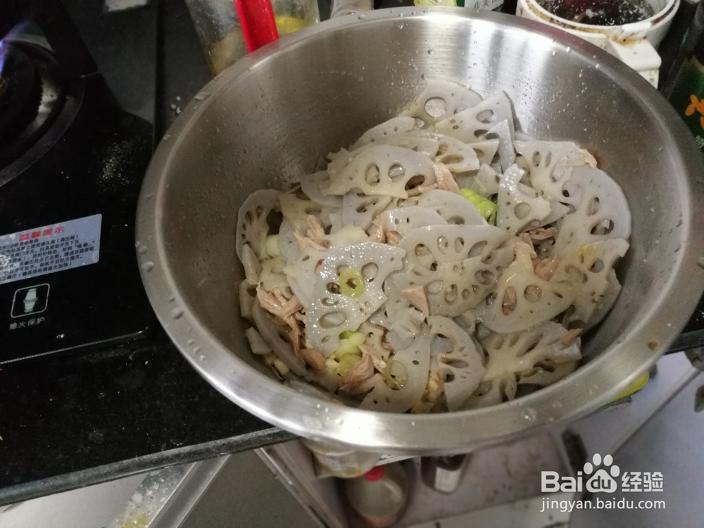 猪肉丝拌藕片