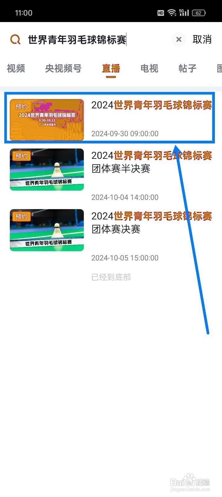 如何观看2024世界青年羽毛球锦标赛直播？
