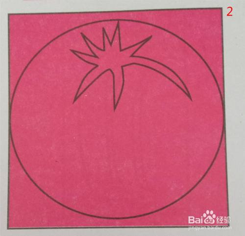 儿童剪纸——西红柿纹样