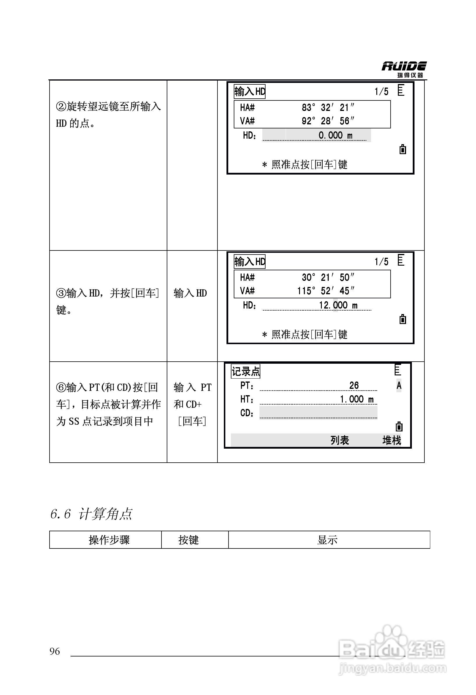 瑞得RTS-862/5R全站仪说明书:[10]