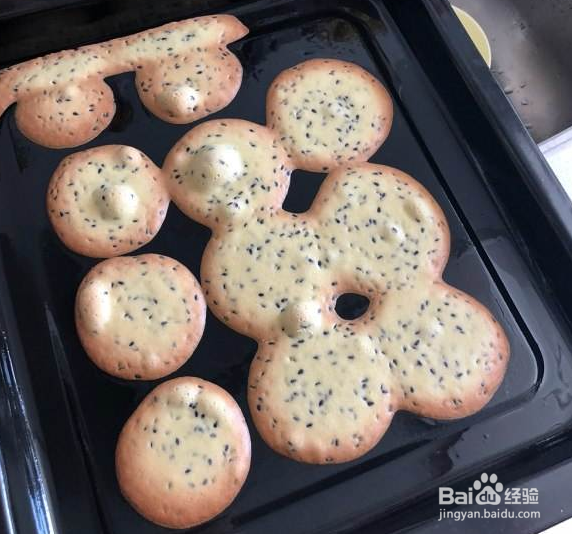 黑芝麻鸡蛋瓦片饼干的做法