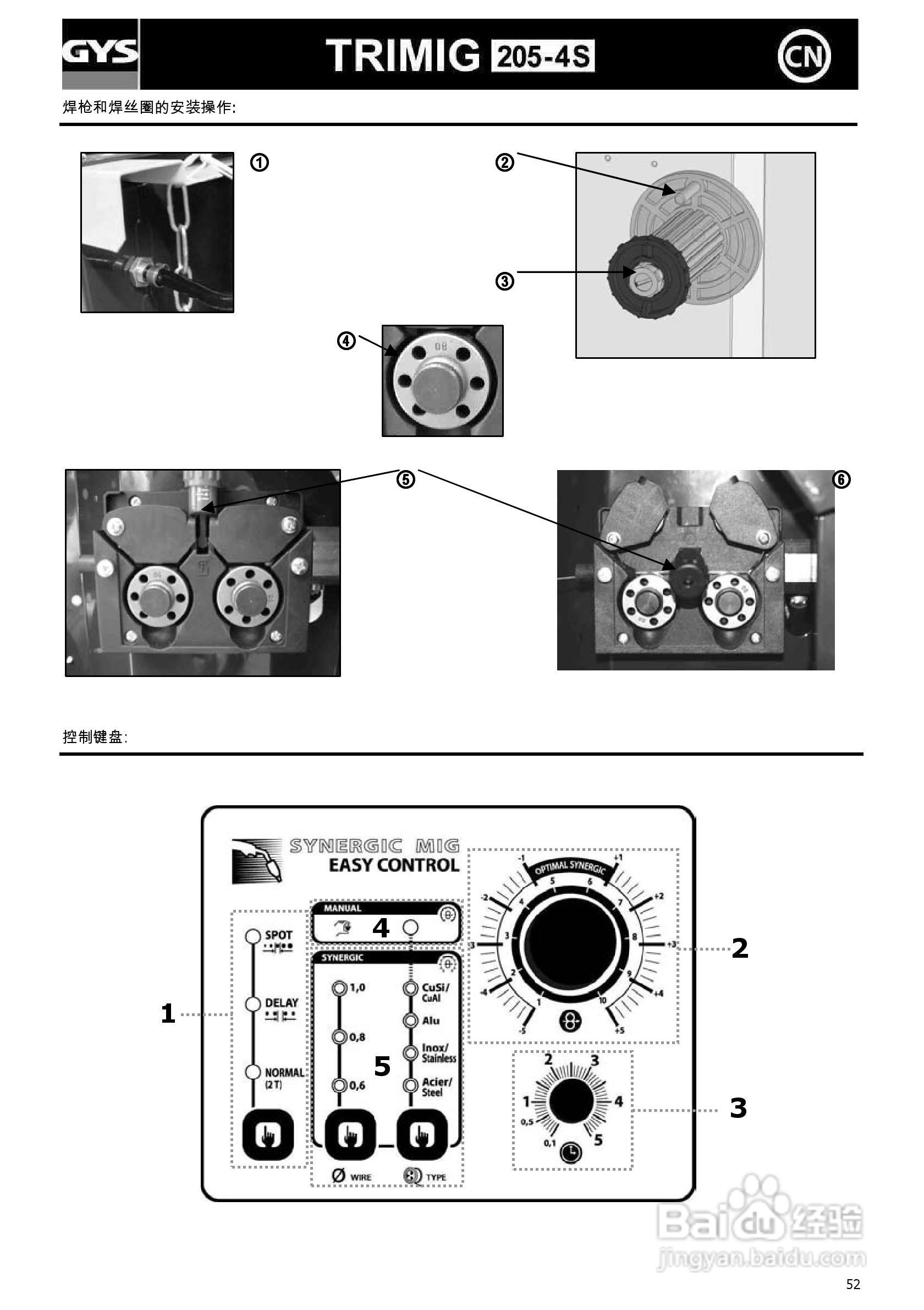 GYS TRIMIG 205-4S供应气体保护焊机说明书:[6]