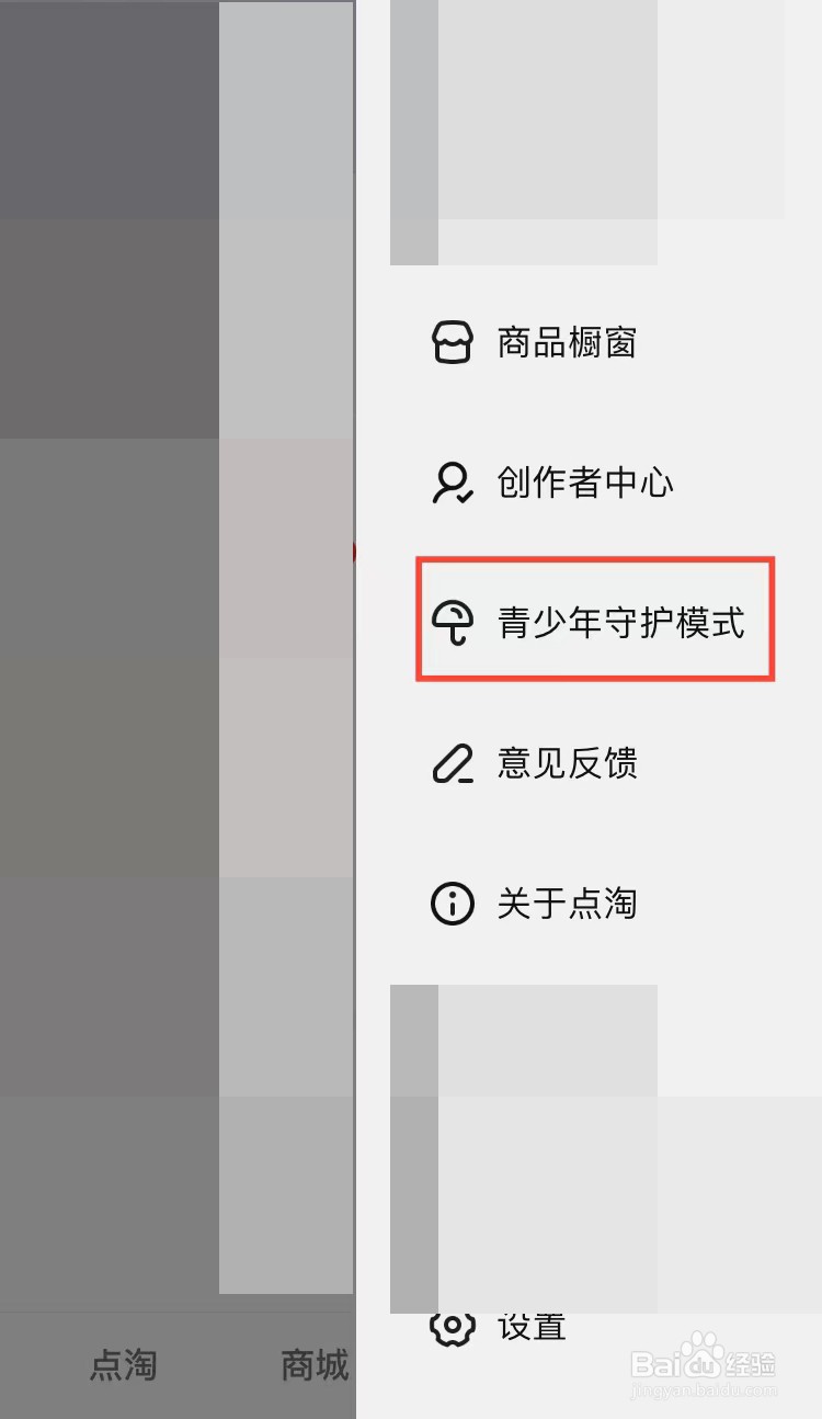 点淘App怎么开启青少年守护模式
