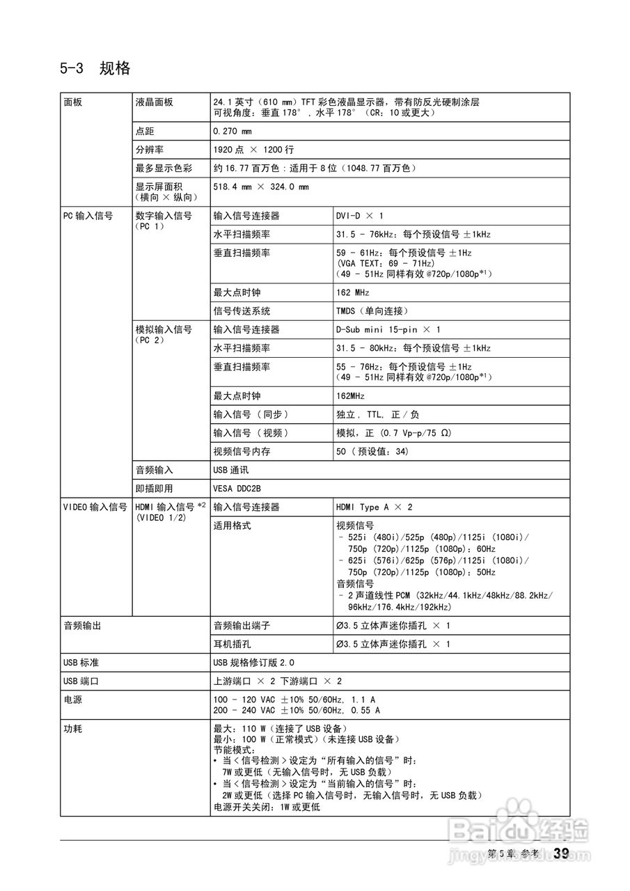 flexscan HD2441w彩色液晶显示器用户手册:[5]