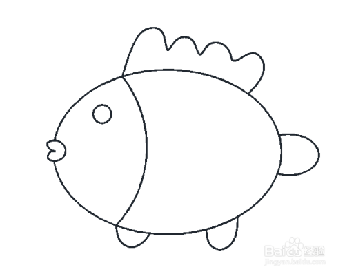 如何画热带鱼的简笔画?