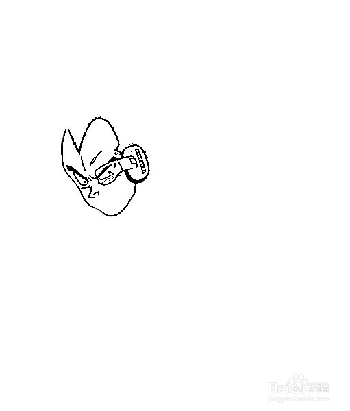 简笔画动漫人物七龙珠拉蒂兹的画法
