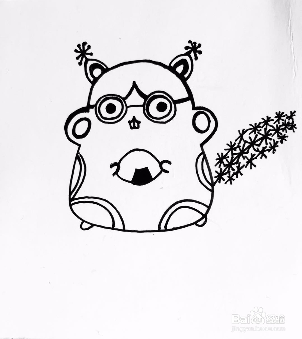 茉莉手绘之可爱系松鼠