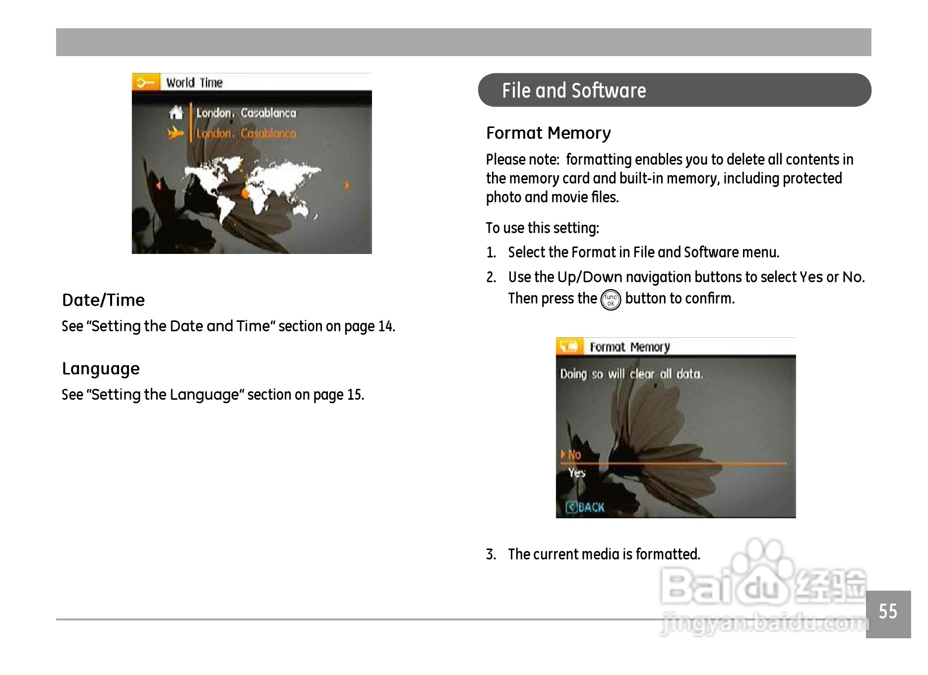 GE通用C1033数码相机说明书:[6]