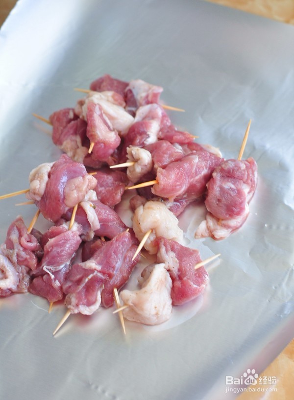 教你做孜然烤肉牙签羊肉