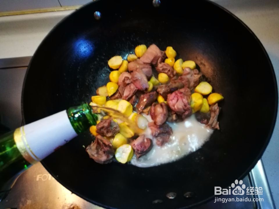 板栗烧啤酒鸭家常做法