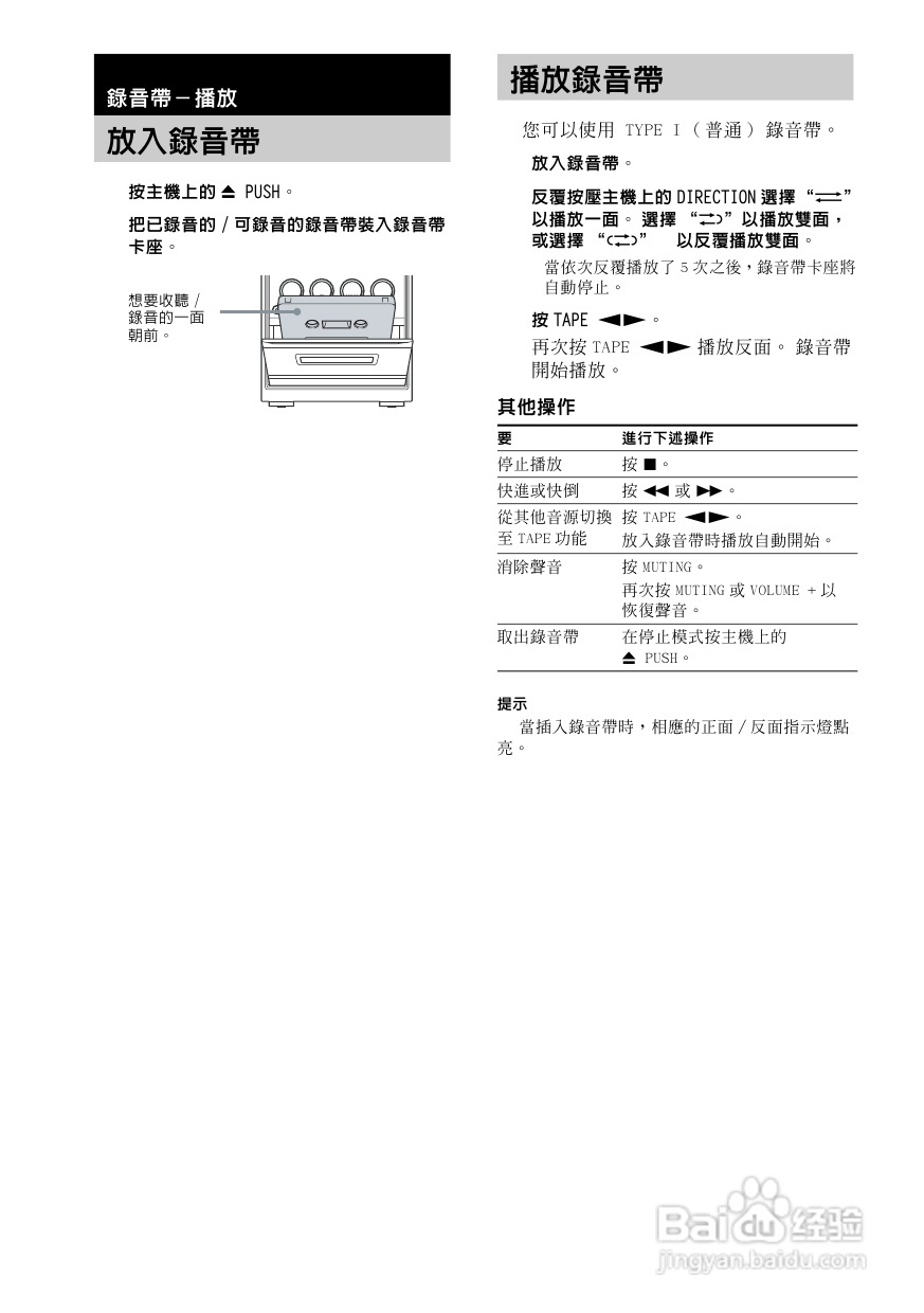 索尼CMT-GP8D迷你组合音响使用说明书:[2]