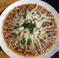 今天吃的油泼金针菇