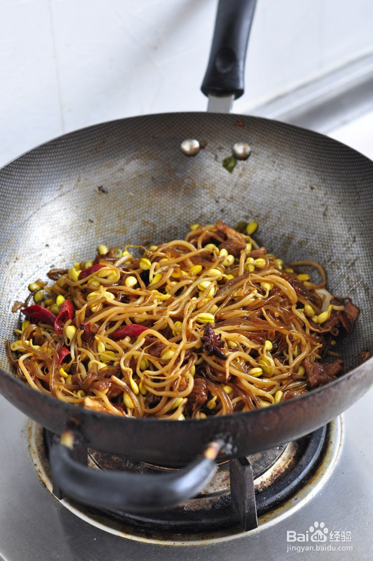 粉条炒豆芽的家常做法