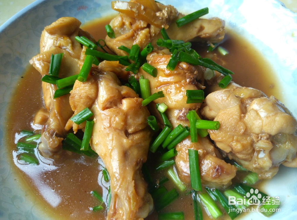 无油如何做出美味的葱香鸡腿