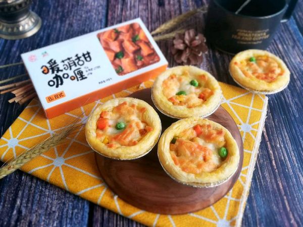 咖喱鸡肉芝士塔