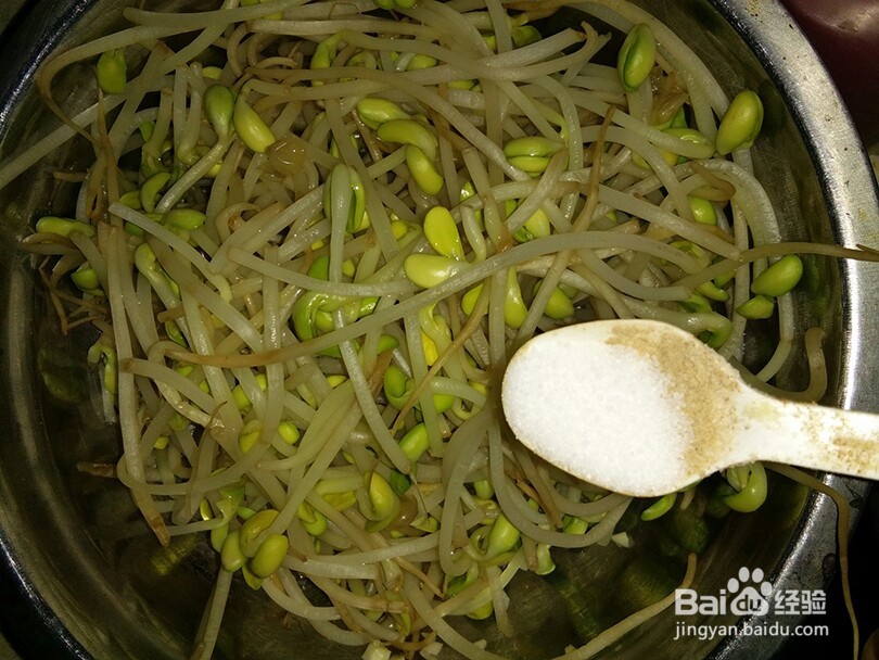 凉菜--蒜油辣酱黄豆芽